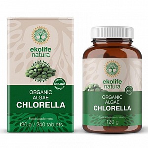 EKOLIFE NATURA ALGAE CHLORELLA ORGANIC 240 TABLET (Bio řasa chlorella)