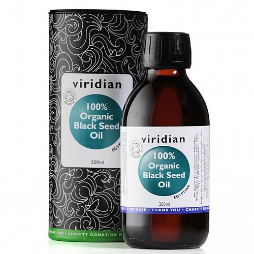 Viridian Black Seed Oil 200 ml Organic (Bio olej z egyptského černého kmínu)