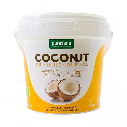 Purasana Coconut oil BIO 0,5 l (Kokosový olej bez vůně)