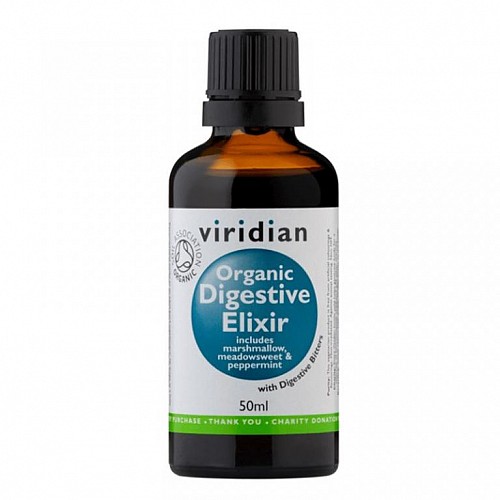 Viridian Digestive Elixir 50 ml Organic (Elixír pro zažívání)