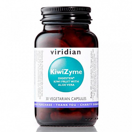 Viridian KiwiZyme 30 kapslí (Trávicí enzymy a vláknina)