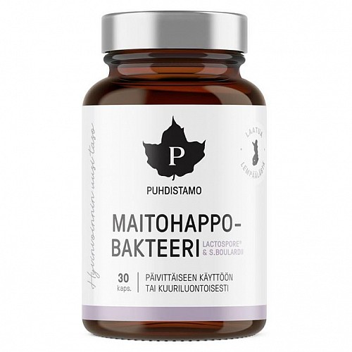 Puhdistamo Lactic Acid Bacteria Boulardii 30 kapslí (Probiotika LactoSpore® a Lynside®)