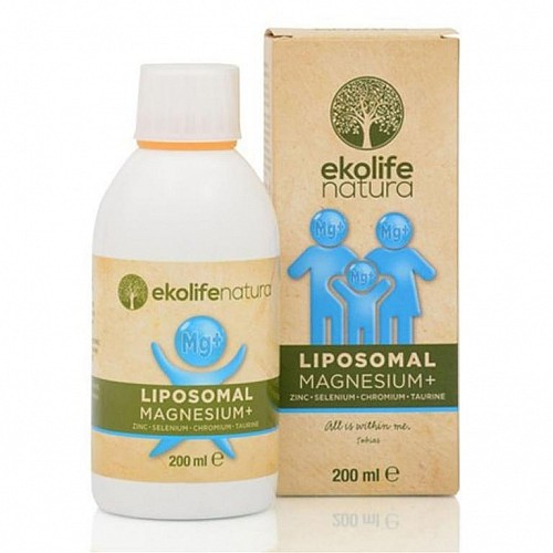 Ekolife Natura Liposomal Magnesium+ 200 ml (Lipozomální hořčík)