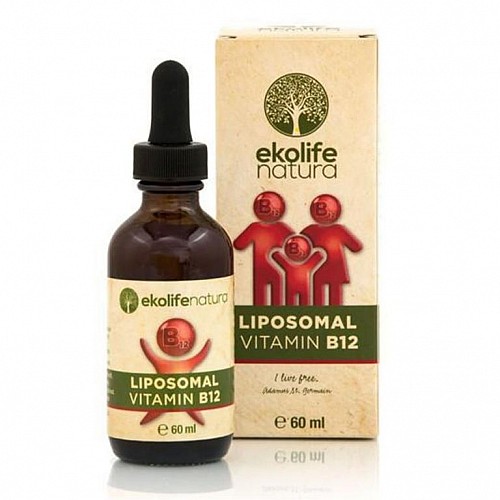 EKOLIFE NATURA LIPOSOMAL VITAMIN B12 60 ML (Lipozomální vitamín B12)