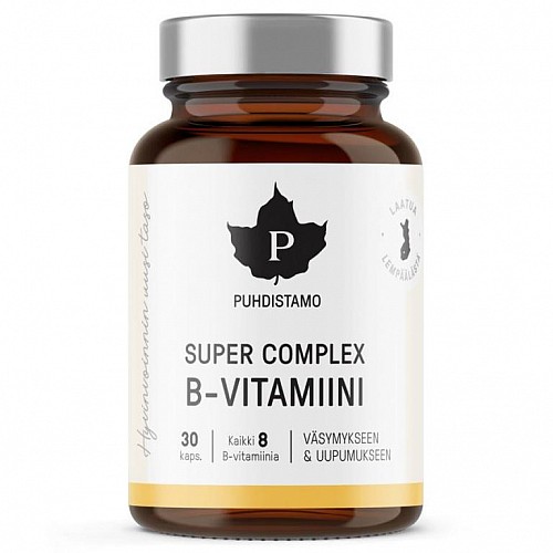 PUHDISTAMO SUPER VITAMIN B COMPLEX 30 KAPSLÍ