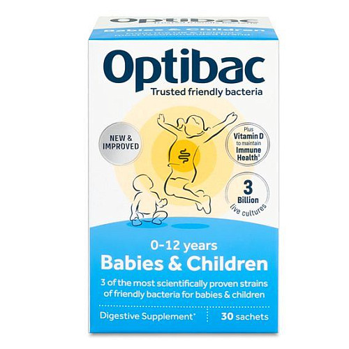 OPTIBAC BABIES AND CHILDREN 30 x 1,5 g (Probiotika pro miminka a děti)