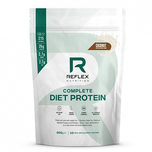 REFLEX NUTRITION COMPLETE DIET PROTEIN 600 G KOKOS