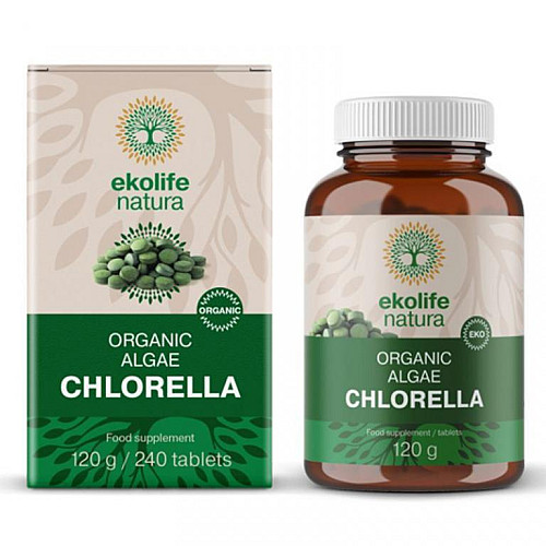 Ekolife Natura Algae Chlorella Organic 240 tablet (Bio řasa chlorella)
