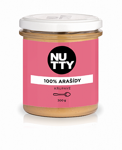 NUTTY 100% Arašídové máslo křupavé 300 g
