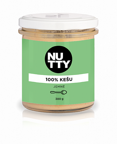 NUTTY 100% Kešu máslo jemné 300 g