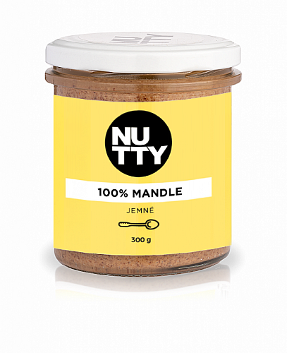NUTTY 100% Mandle máslo jemné 300 g