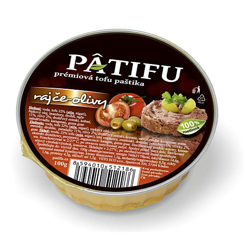 Patifu paštika rajče a olivy 100 g