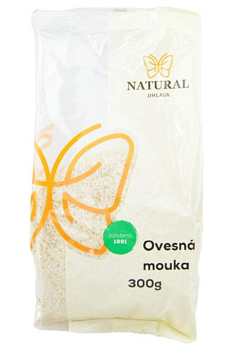 NATURAL Mouka ovesná celozrnná 300 g