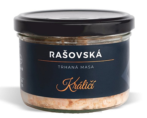 Rašovská Trhané maso Králičí 160 g