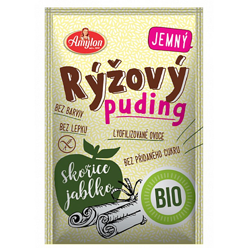 Amylon Puding se skořicí a jablkem BIO bez lepku 40 g