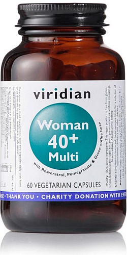 VIRIDIAN WOMAN 40+ MULTI 60 KAPSLÍ (natural multivitamín pro ženy)