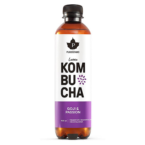 Puhdistamo  Kombucha BIO GOJI AND PASSION 400 ml