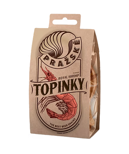Pražské topinky Topinky s příchutí královských krevet 75 g