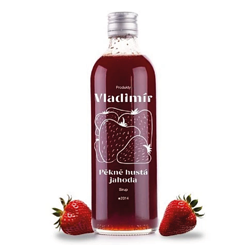 Sirupy Vladimír - Pěkně hustá jahoda 0,5 l