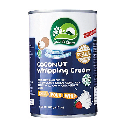 NATURE'S CHARM Krém kokosový na šlehání 400 ml