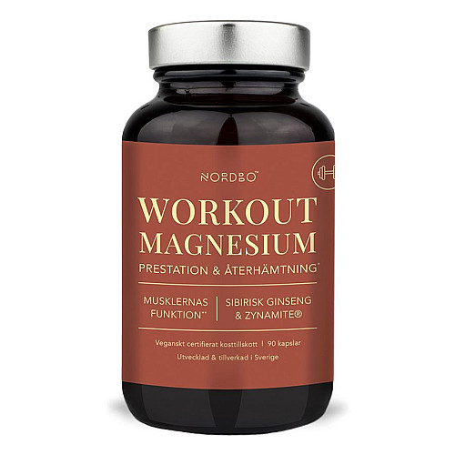 Nordbo Workout Magnesium 90 kapslí
