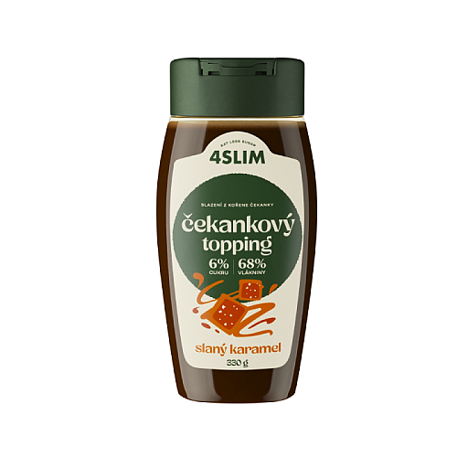 4Slim Čekankový topping SLANÝ KARAMEL 330 g