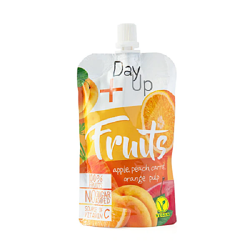 Day up Dezert ovocný jablko, broskev, mrkev, pomeranč 100 g