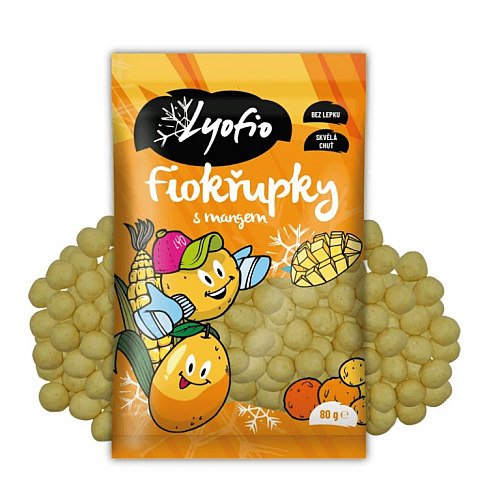 Lyofio Kukuřičné křupky Mango 80 g
