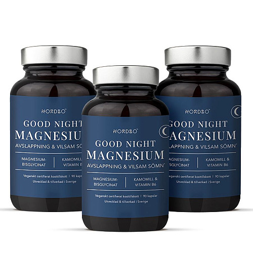 Nordbo  Magnesium Good Night 90 kapslí 2 + 1 ZDARMA