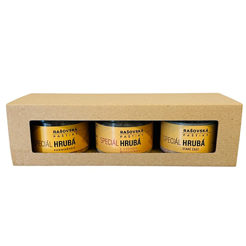 Rašovská Dárková sada Paštika MIX 3x 160 g