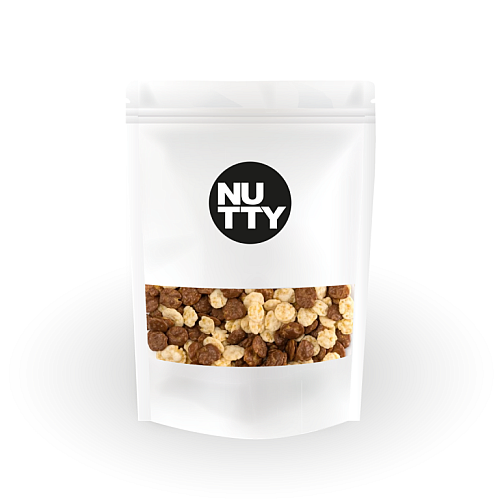 NUTTY Kukuřičné lupínky v mléčné čokoládě a jogurtové polevě 200 g