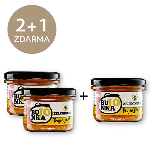 2+1 ZDARMA Bujónka Zeleninová hrubá