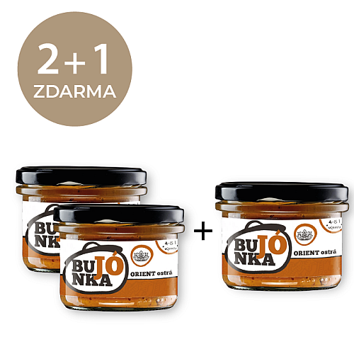 2+1 ZDARMA Bujónka Vegan orient ostrá