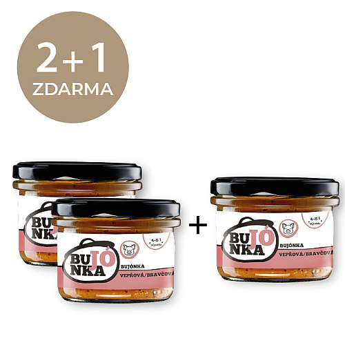 2+1 ZDARMA Bujónka Vepřová