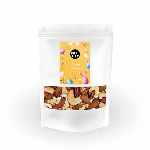 NUTTY Velikonoce mix oříšků premium (kešu, pekanové, para, mandle)