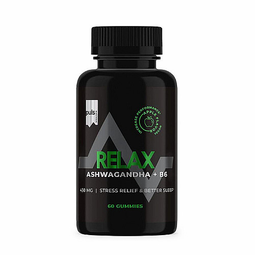 PULS Nutrition Relax Ashwagandha + B6 60 gummies apple