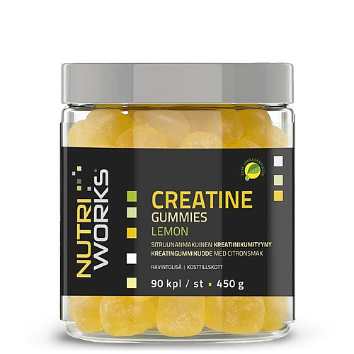 NutriWorks Creatine Gummies 450g 90 gummies lemon