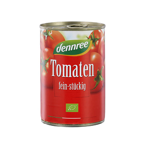 DENNREE Rajčata krájená BIO 400 g