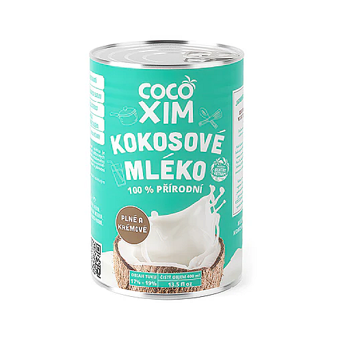 COCOXIM Mléko kokosové na vaření plech 17-19 % 400 ml