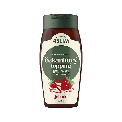 4Slim Čekankový topping JAHODA 330 g