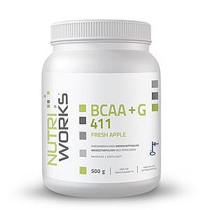 NUTRIWORKS BCAA + GLUTAMIN 4:1:1 500 G FRESH APPLE