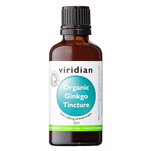 VIRIDIAN ORGANIC GINKGO BILOBA TINCTURE 50 ML