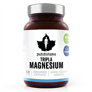 Puhdistamo Triple Magnesium 60 kapslí (Hořčík)