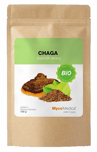 Mycomedica MycoMedica Chaga prášek bio 100 g Mycomedica MycoMedica Chaga prášek bio 100 g