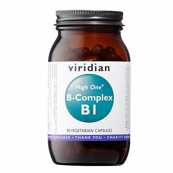 VIRIDIAN NUTRITION Viridian B-Complex B1 High One® 90 kapslí