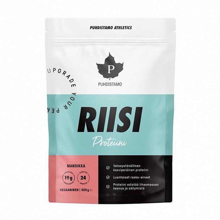 Puhdistamo Puhdistamo Rice Protein jahoda 600 g