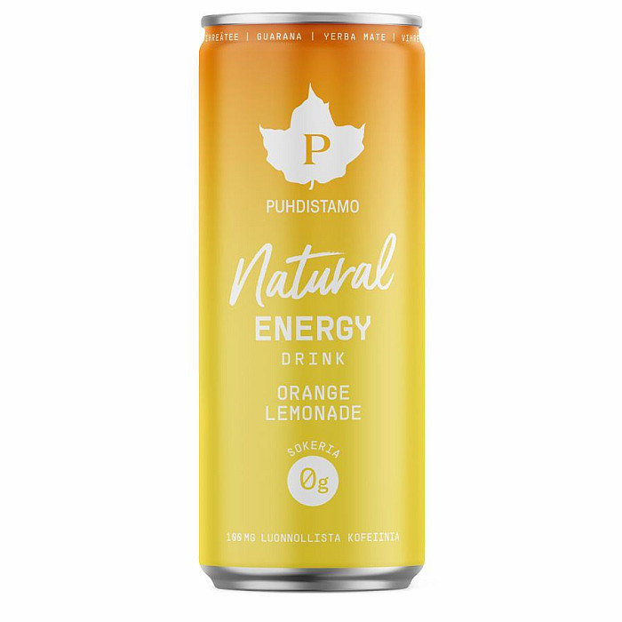 Puhdistamo Puhdistamo Natural Energy Drink 330 ml pomeranč