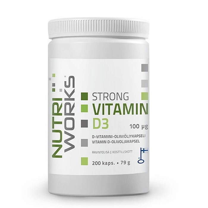 NutriWorks NutriWorks Strong Vitamin D3 2000iu 200 kapslí