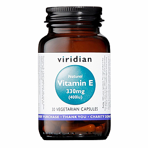 VIRIDIAN NUTRITION Viridian Vitamin E 330 mg 400 IU 30 kapslí