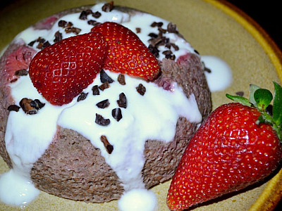 Špaldový mug cake s acai